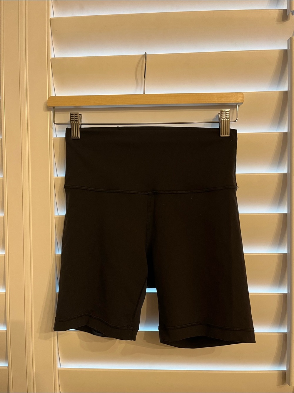 lululemon athletica Black Mid-Rise Bike Shorts
